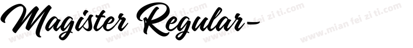 Magister Regular字体转换